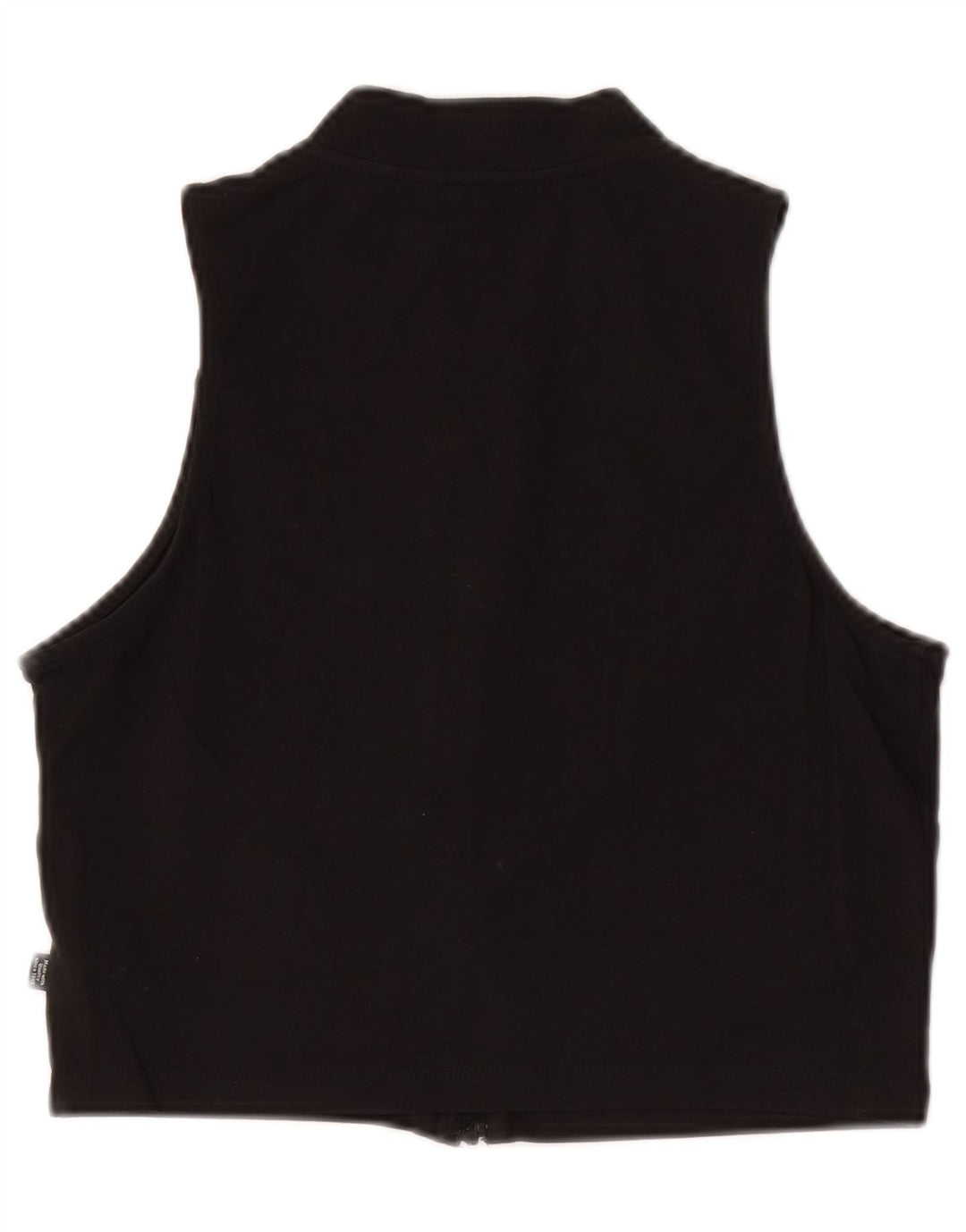 Top corto senza maniche da donna Puma UK 14 grande cotone nero
