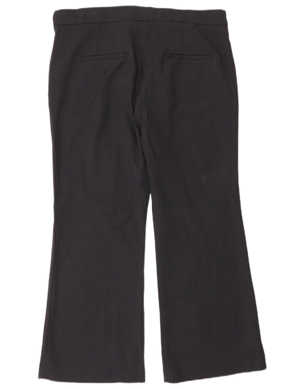 Pantaloni chino bootcut da donna Zara IT 42 Large W32 L26 Neri