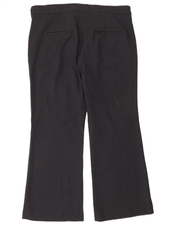 Pantaloni chino bootcut da donna Zara IT 42 Large W32 L26 Neri