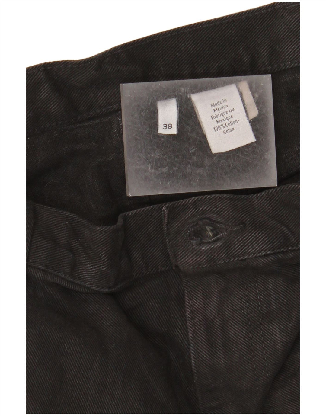 Jeans dritti da uomo Calvin Klein W38 L34 cotone nero