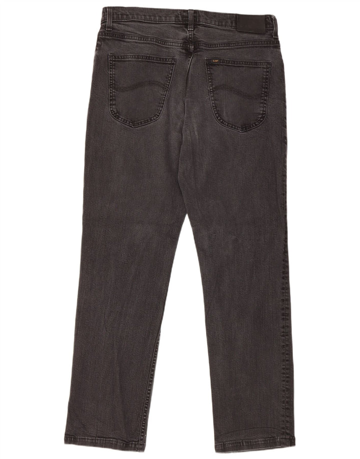 Jeans dritti da uomo Lee Brooklyn W34 L30 cotone nero