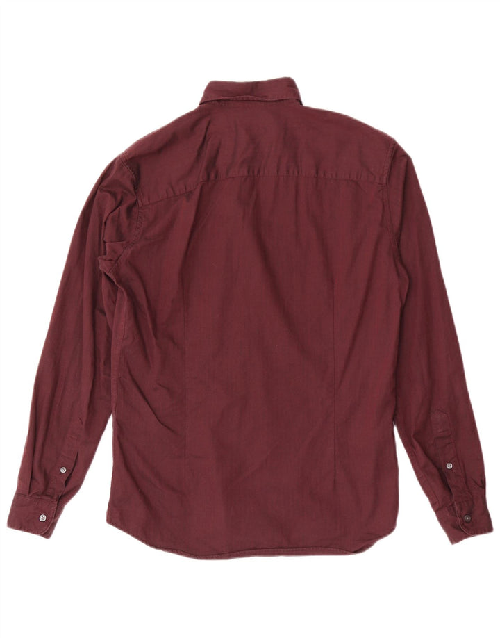 Camicia slim fit da uomo Jack & Jones XS in cotone marrone