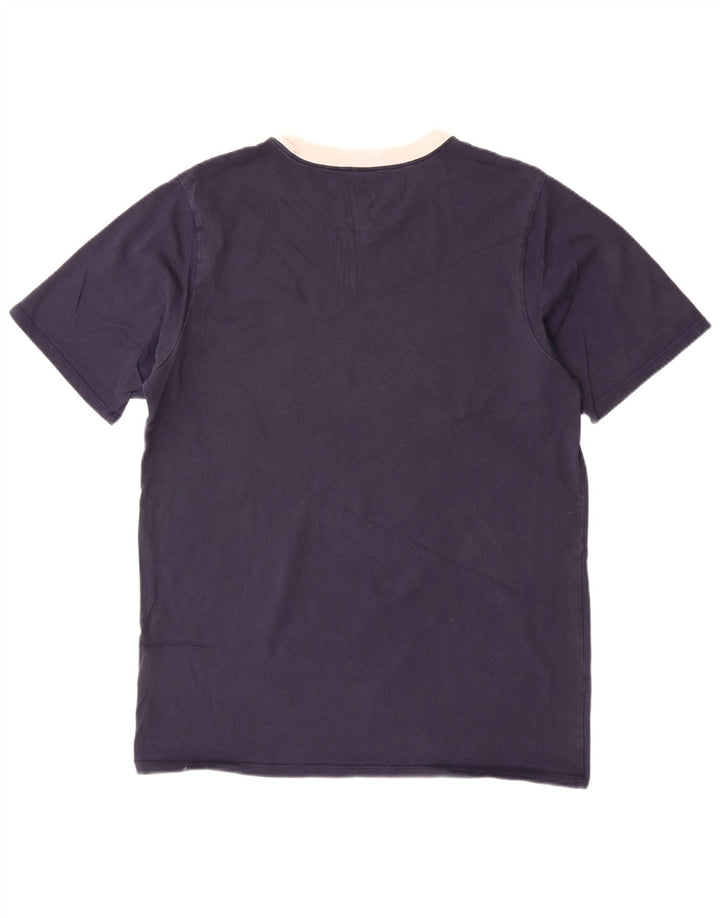 T-shirt grafica da uomo NIKE Top in cotone blu navy medio