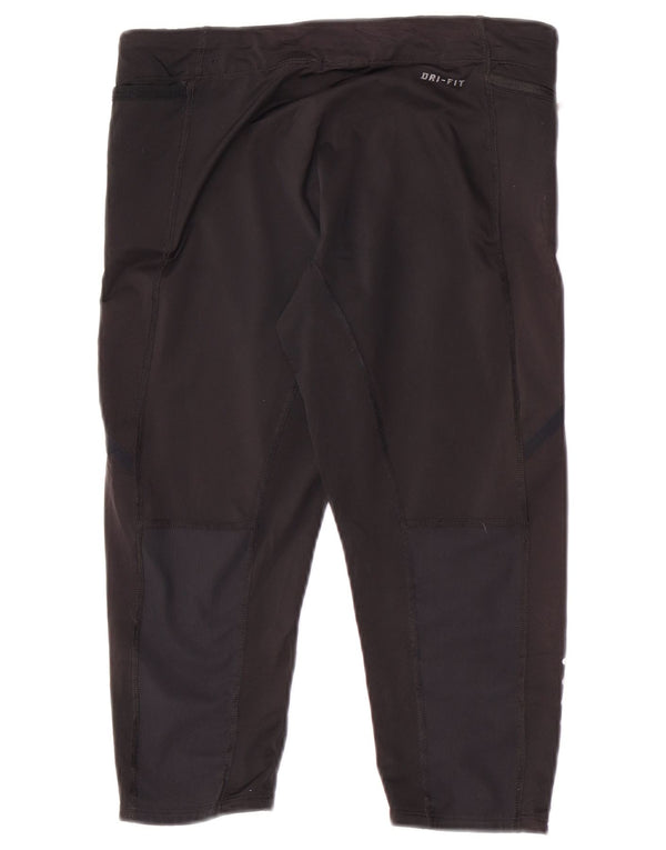 Leggings Capri da donna Nike UK 8 piccoli neri