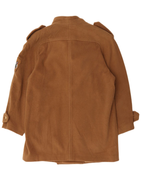 Cappotto doppiopetto oversize militare da donna Roccobarocco UK 18 XL Beige