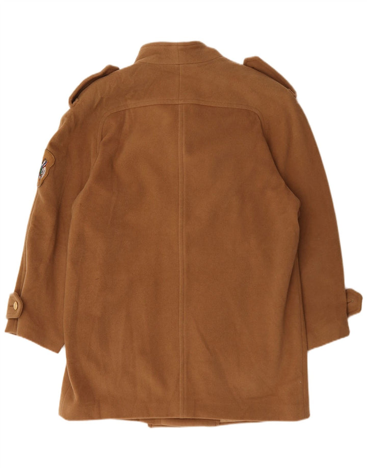 Cappotto doppiopetto oversize militare da donna Roccobarocco UK 18 XL Beige