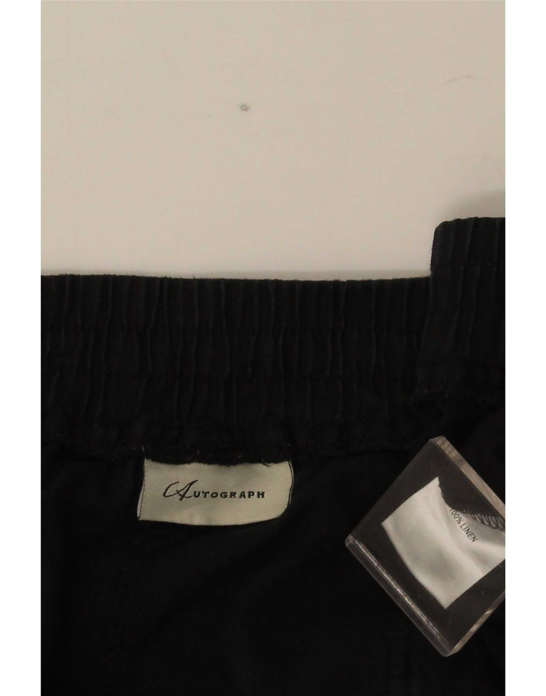 Pantaloncini chino da uomo Marks & Spencer W52 5XL Lino nero