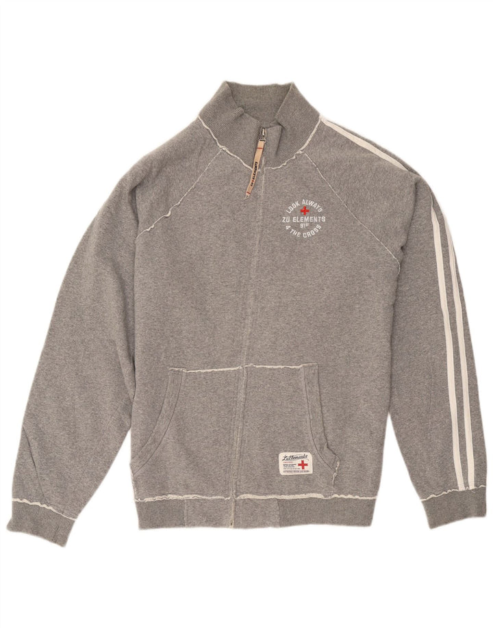 Zu Elements Giacca da tuta grafica da uomo 2XL Sport in cotone grigio