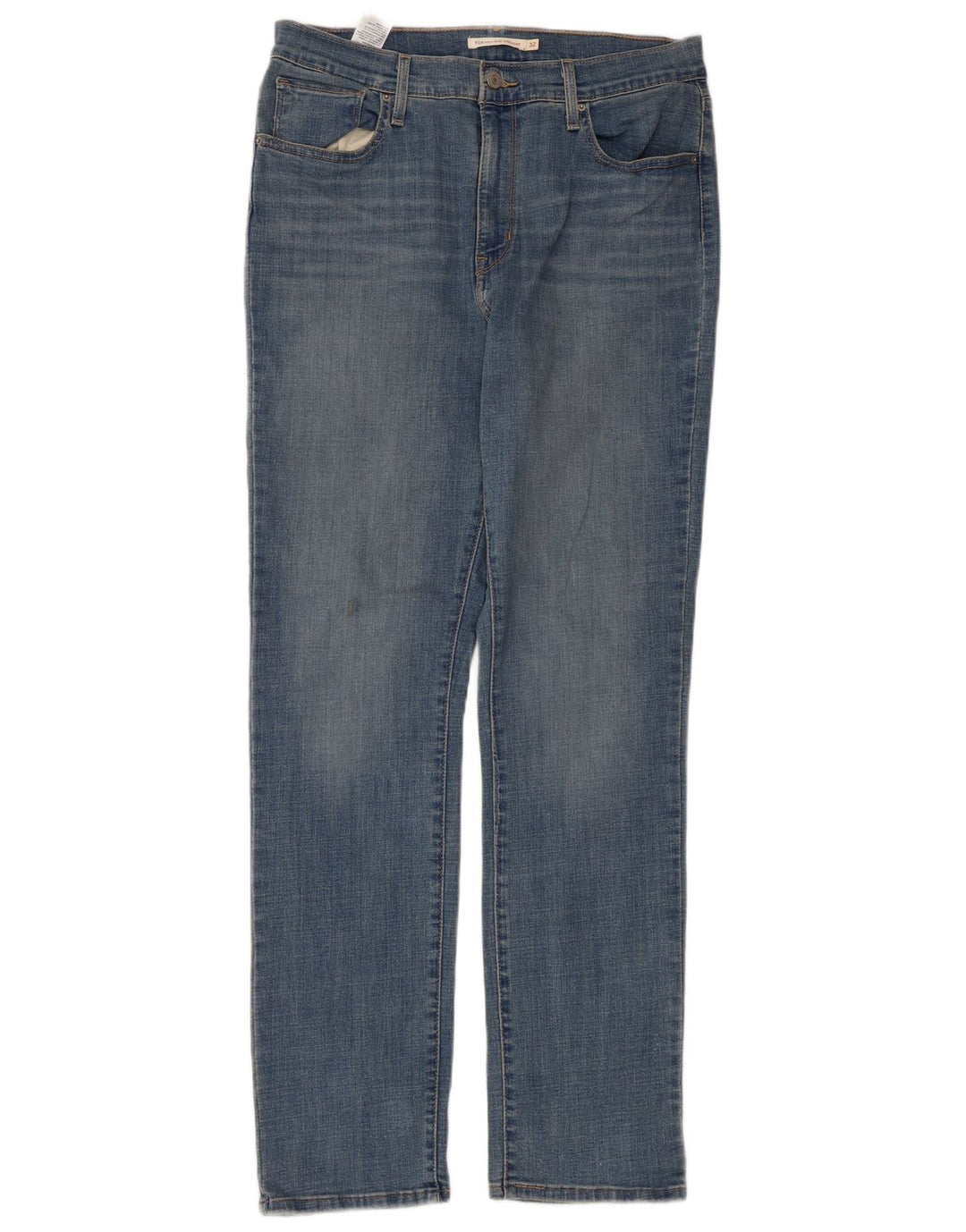 Jeans dritti a vita alta Levi's 724 da donna W32 L32 cotone blu