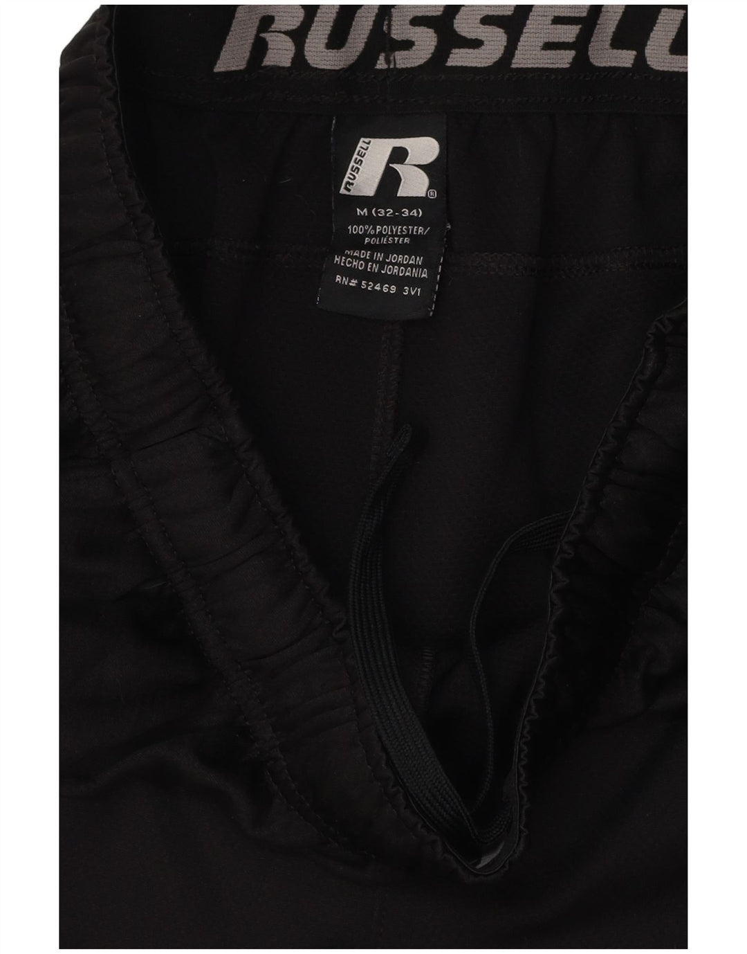 Pantaloncini sportivi da uomo RUSSELL ATHLETIC medio nero in poliestere color block