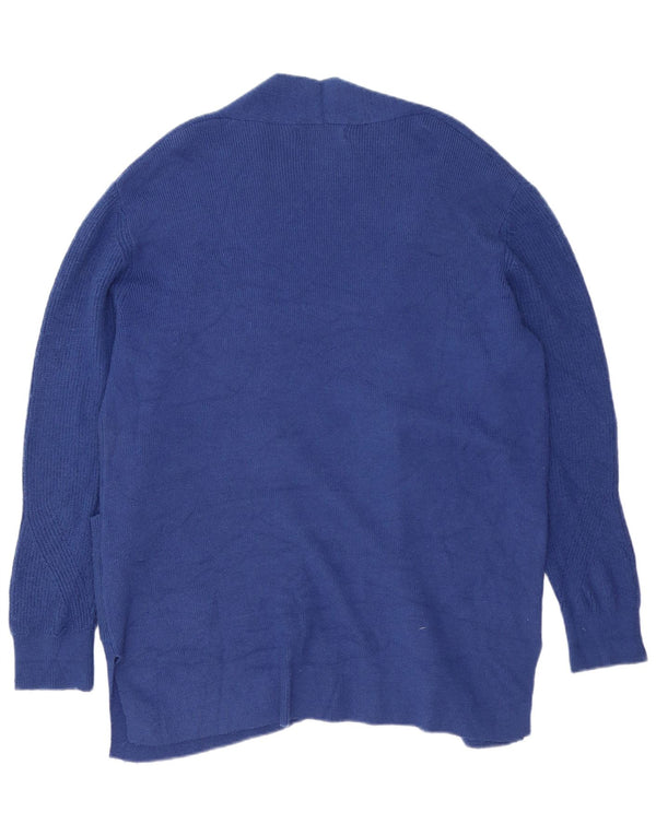 Maglione cardigan lungo oversize da donna Marks & Spencer UK 16 grande blu