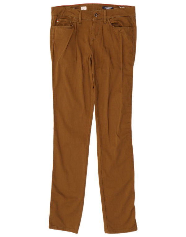 Pantaloni casual slim fit Tommy Hilfiger da donna Milano RW W28 L33 kaki
