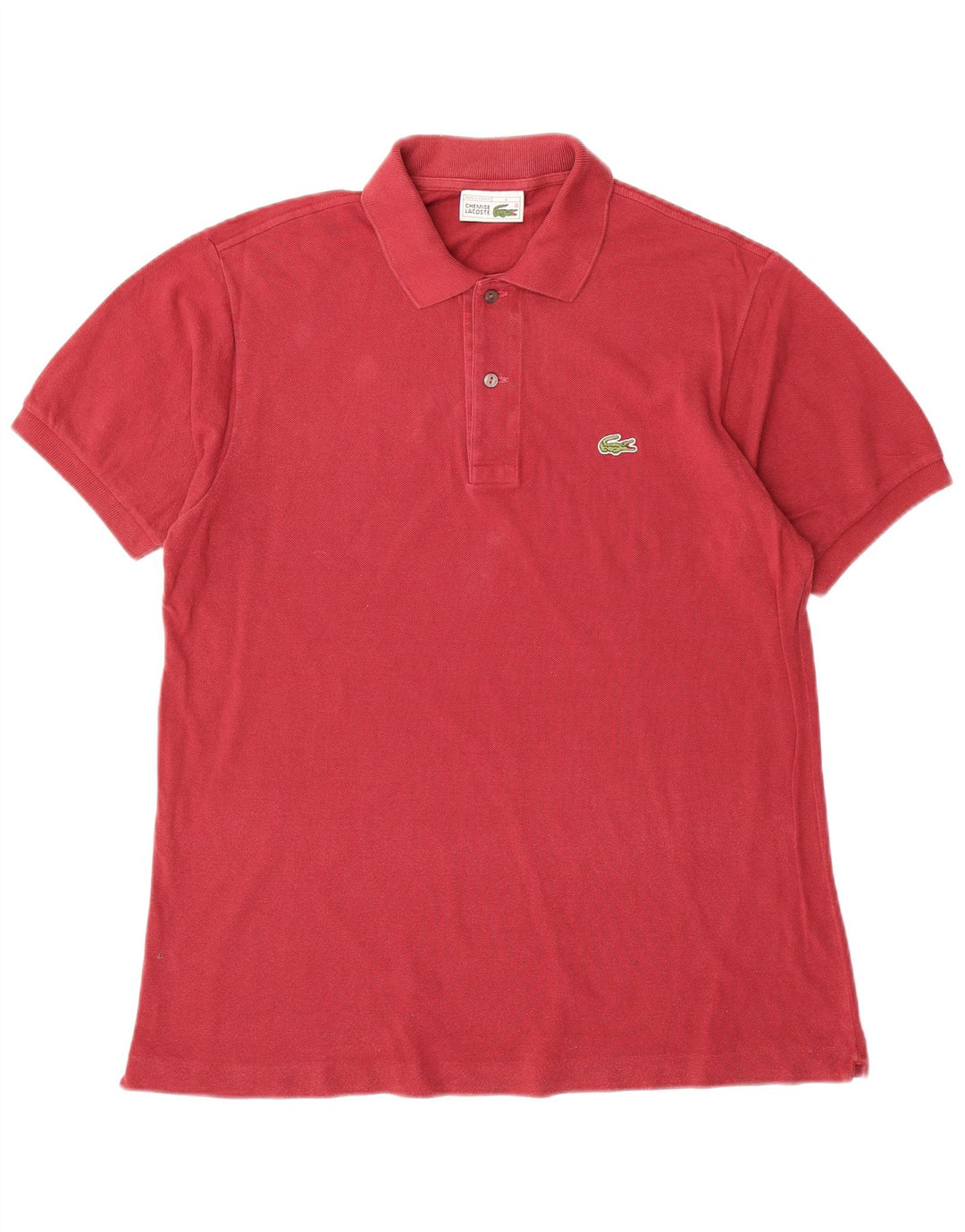 Polo da uomo LACOSTE taglia 4 media in cotone rosso