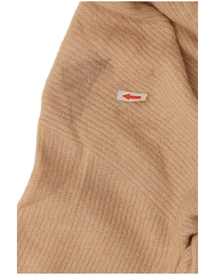 Maglione cardigan lungo oversize da donna Jack Wills UK 10 piccolo Beige