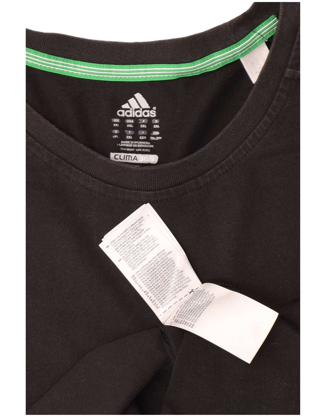 T-shirt Adidas Climalite da uomo Top 2XL in cotone grigio