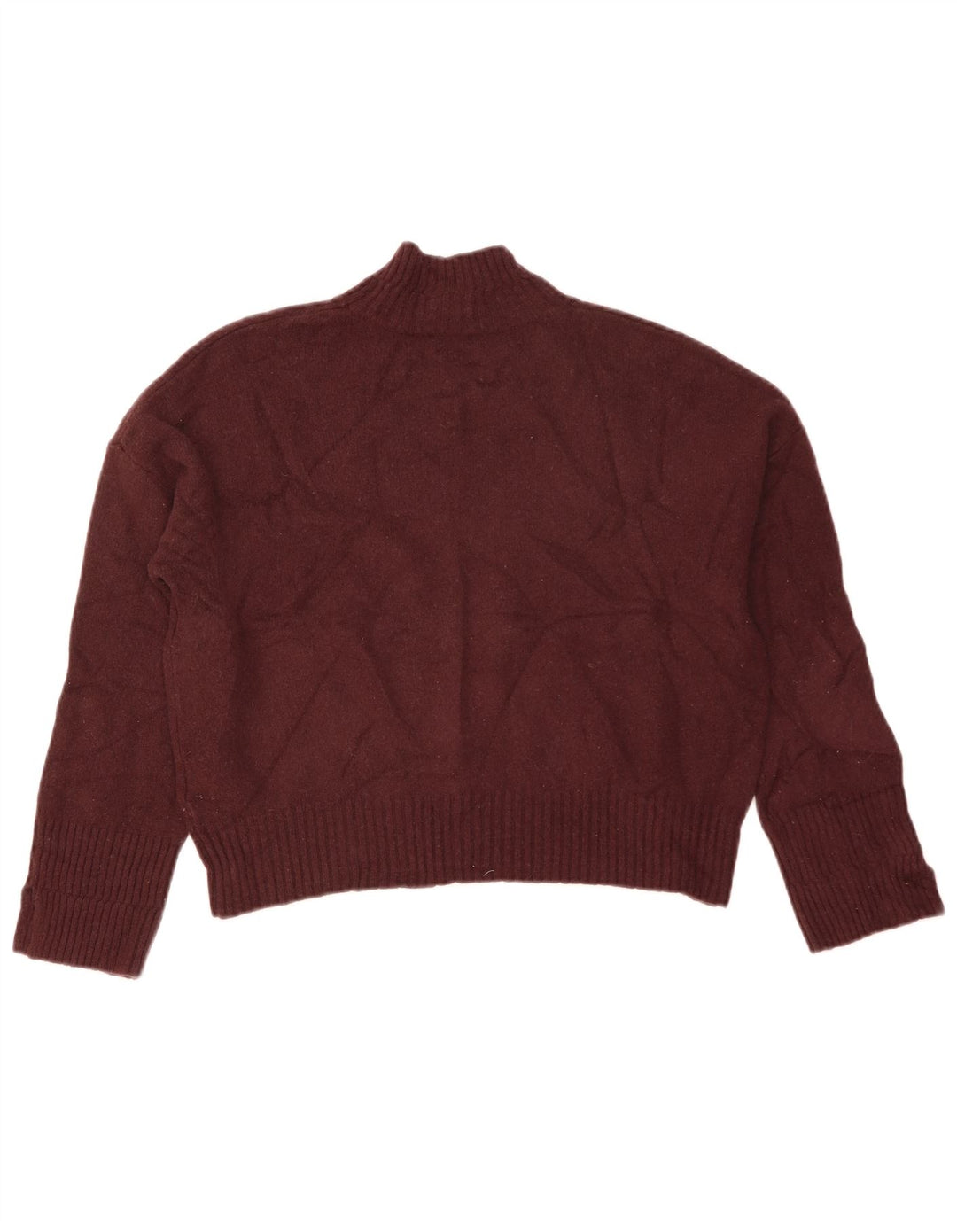 Maglione da donna con collo alto e collo alto Whistles UK 14 Lana marrone medio medio