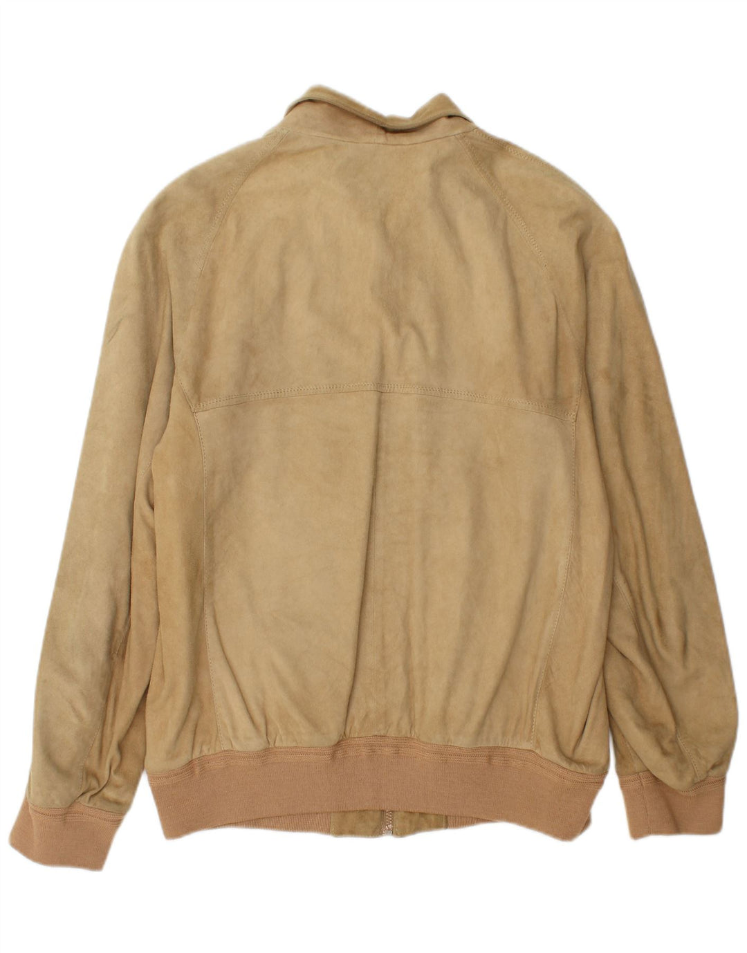 Giubbotto bomber in pelle scamosciata da uomo tedesco IT 52 XL Beige
