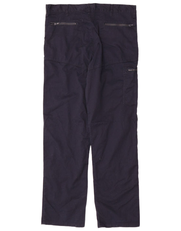 Dickies Pantaloni cargo dritti Redhawk da uomo W38 L33 poliestere blu navy