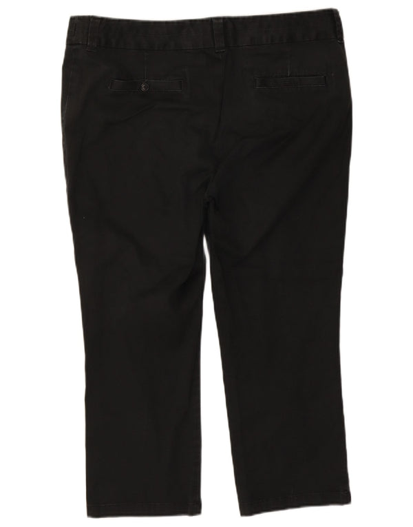 Pantaloni Capri dritti da donna Boden UK 16 Large W34 L23 Cotone nero