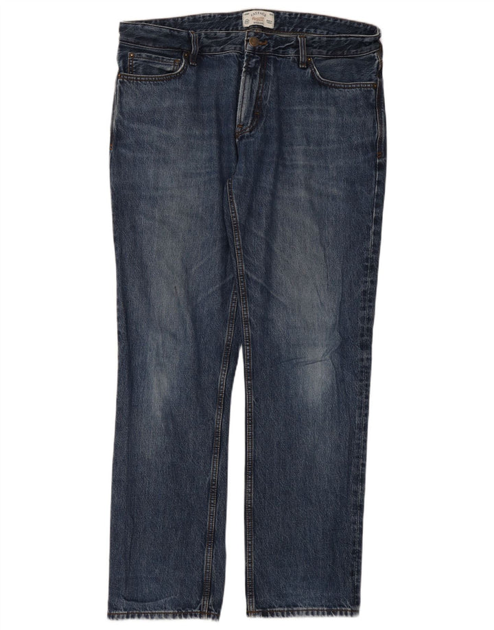 Jeans dritti da uomo Fat Face W36 L32 cotone blu