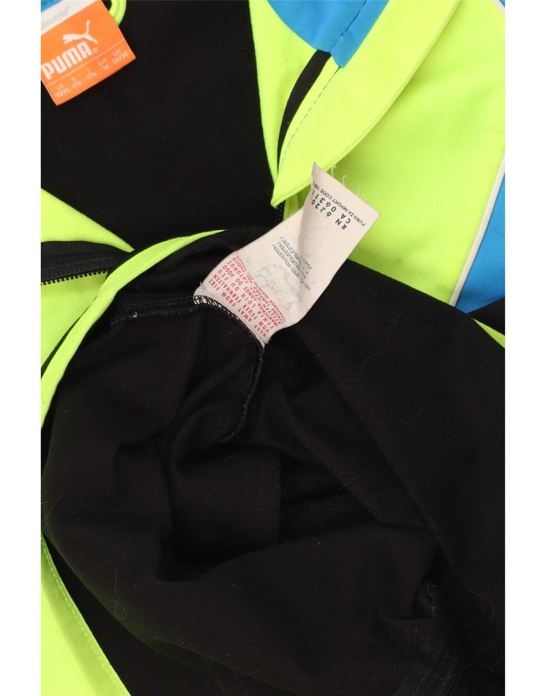 Giacca da tuta da ragazzo Puma 15-16 anni Poliestere color block nero
