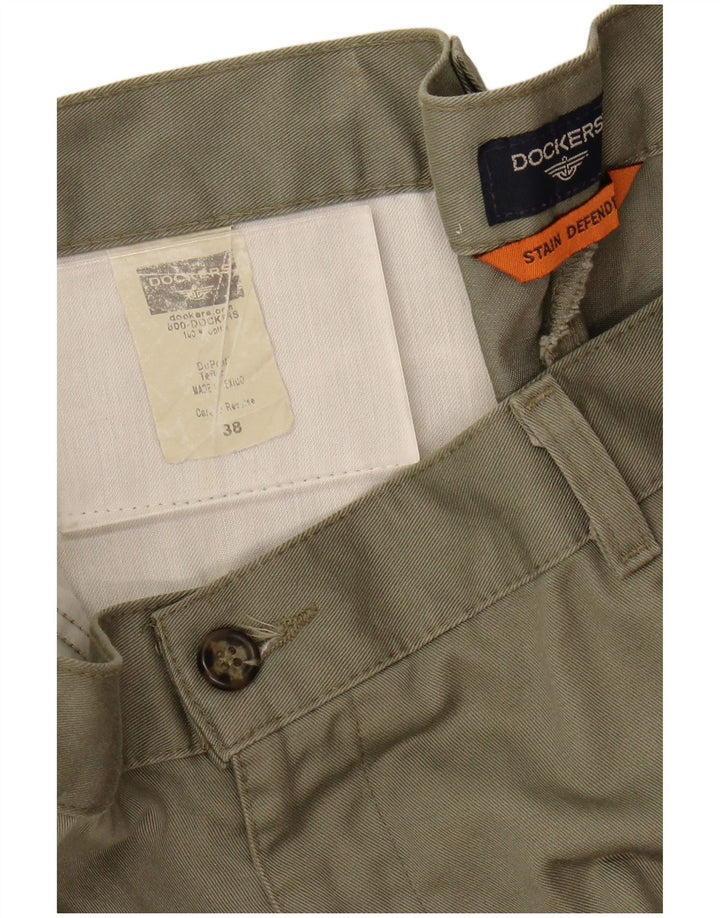 Dockers Pantaloncini chino da uomo Stain Defender W38 XL Cachi