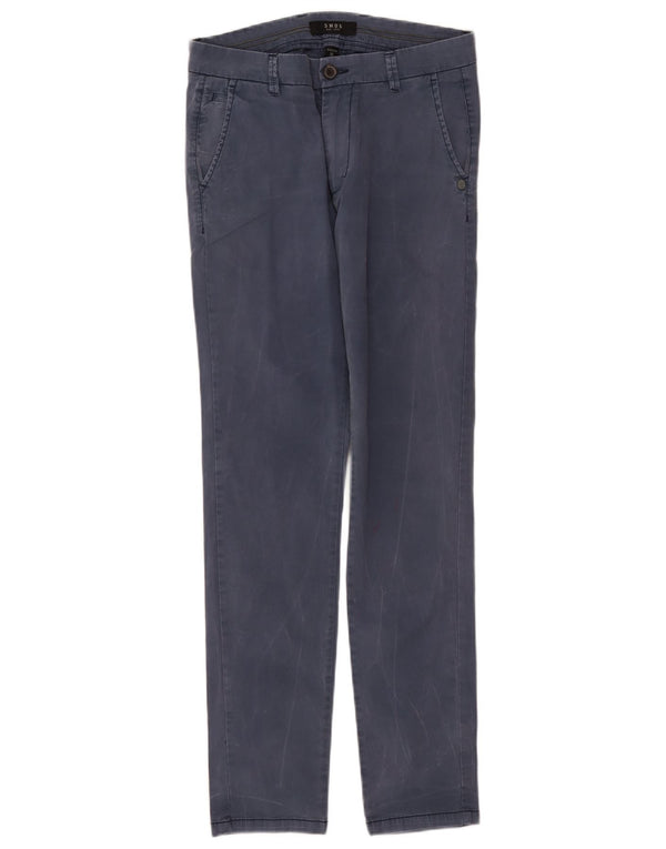 Pantaloni chino slim da uomo Smog W30 L31 in cotone blu navy