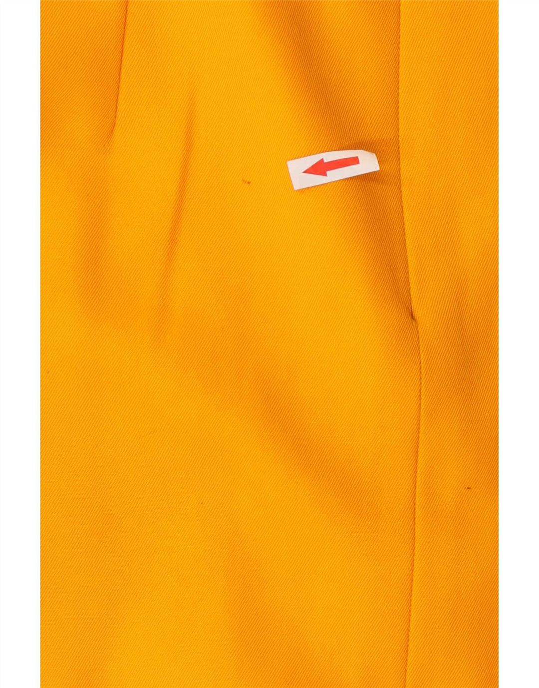 Gonna a trapezio da donna vintage W30 in lana arancione media