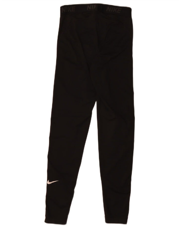 Leggings grafici Nike Dri Fit da donna UK 10 piccoli poliestere nero