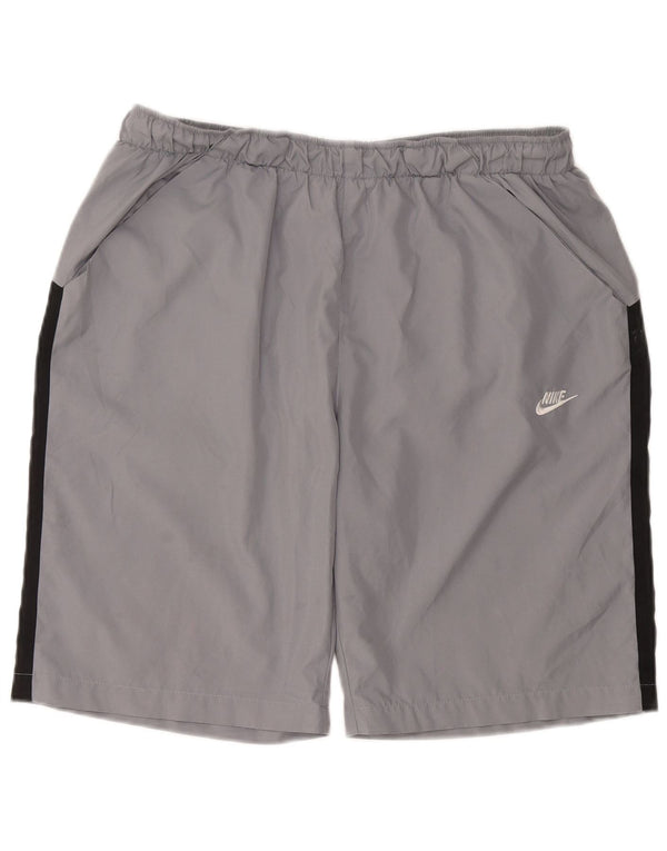 Pantaloncini sportivi da uomo NIKE XL Grigio Colourblock in poliestere