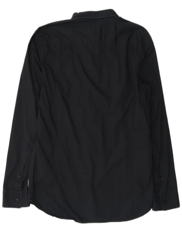 Camicia da uomo Diesel XL in cotone nero