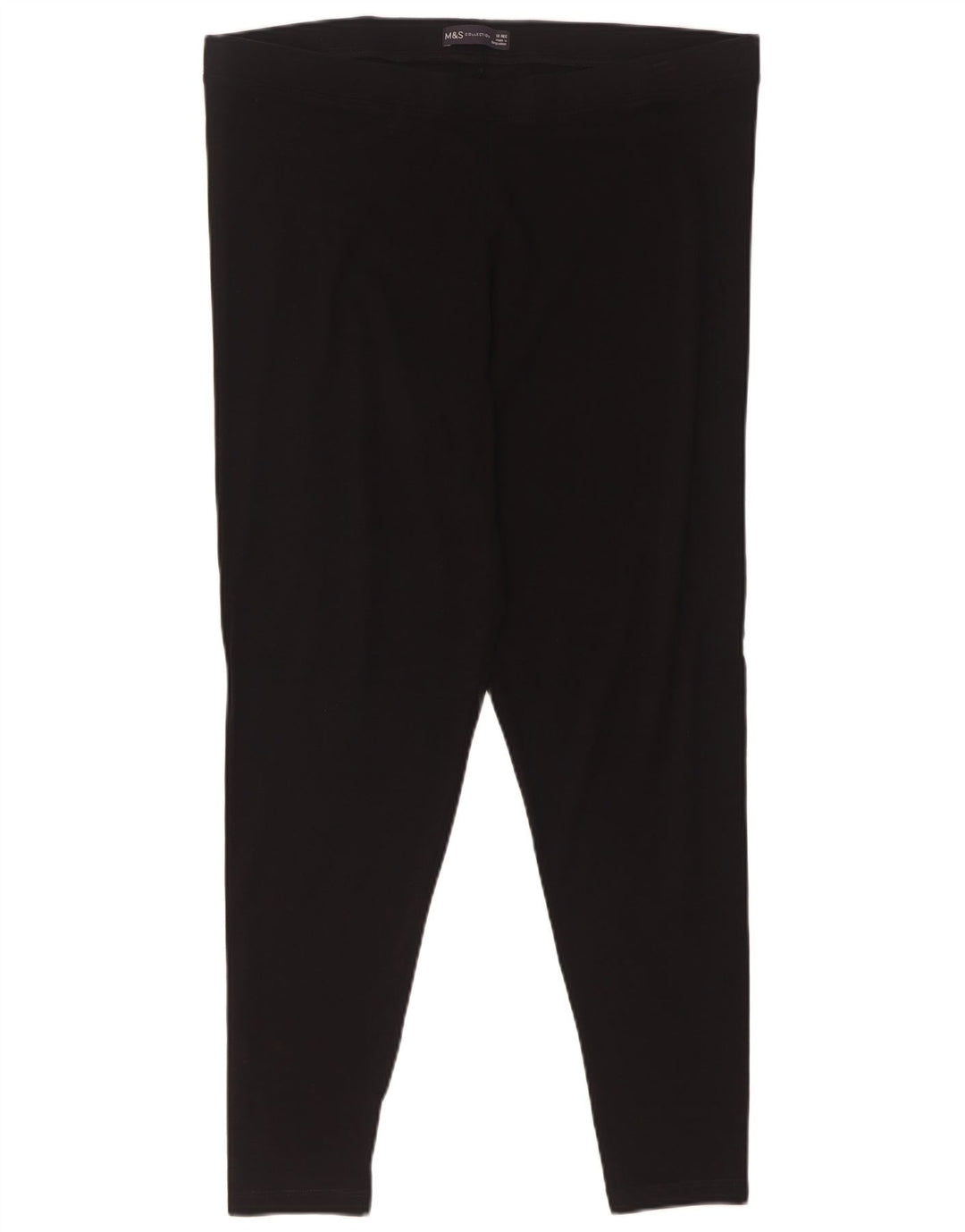 Leggings da donna Marks & Spencer UK 18 XL cotone nero