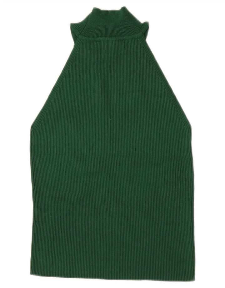 Top corto alla caviglia da donna Zara UK 8 piccolo verde