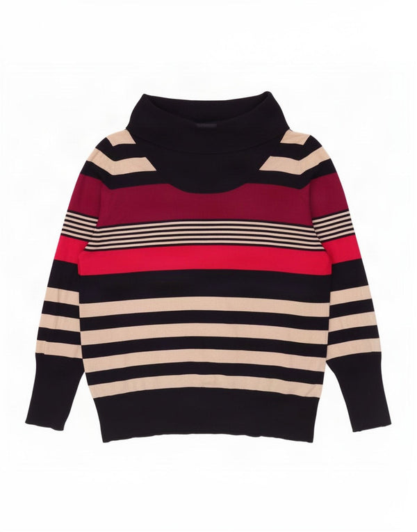 Maglione maglione a collo alto da donna Marks & Spencer UK 20 2XL multicolore