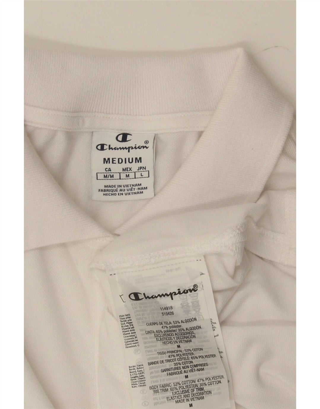 Polo da donna Champion UK 12 cotone bianco medio