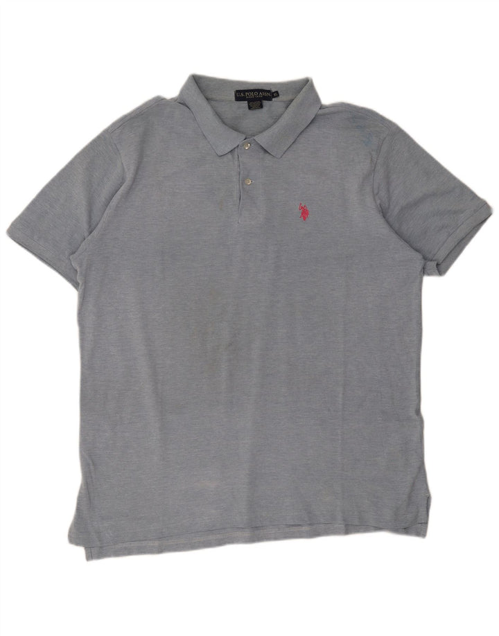 Polo Assn. Camicia da uomo XL in cotone blu