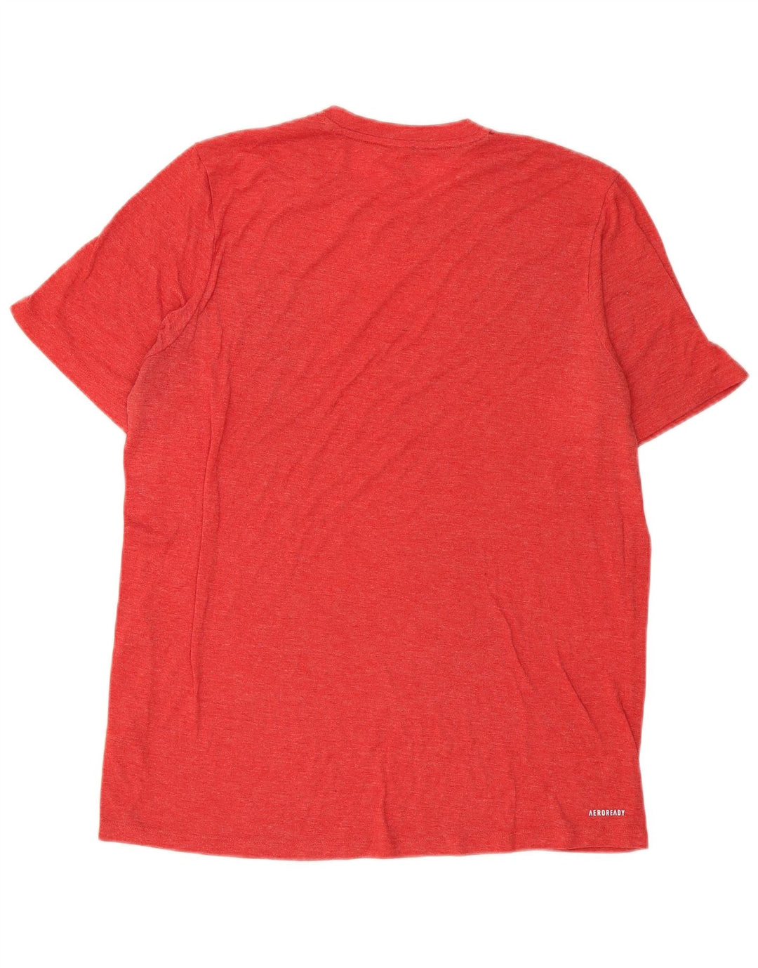 T-shirt Adidas Aeroready da uomo Top in poliestere rosso medio