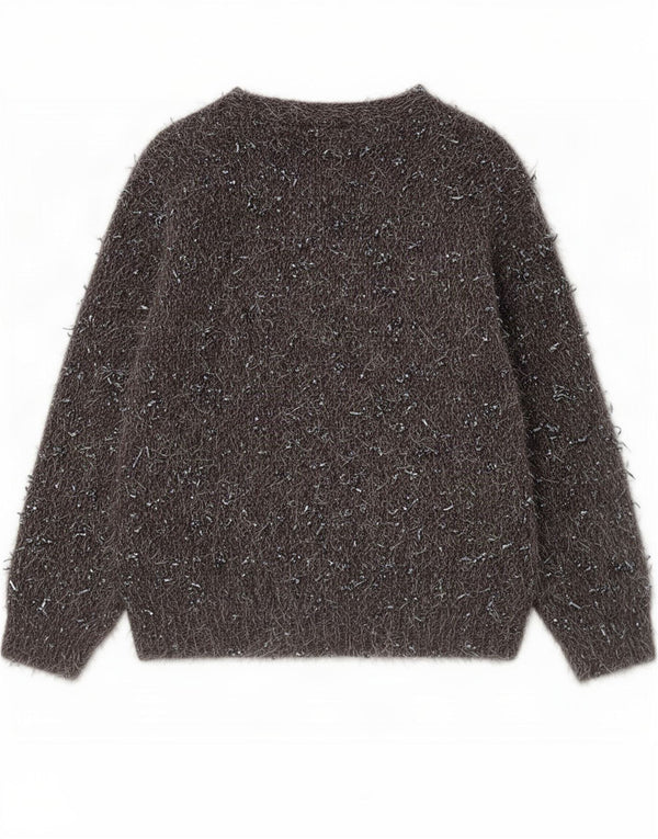 Maglione da donna con scollo a barca Roberta di Camerino UK 16 Large Grigio