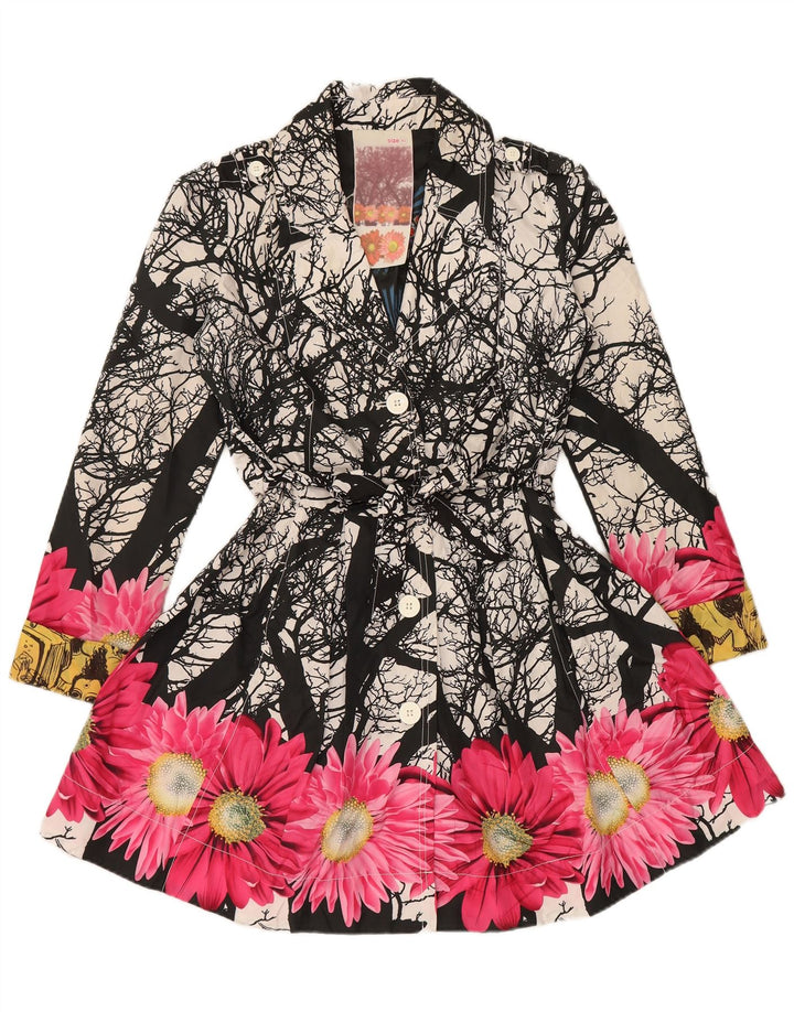 Cappotto da donna Desigual EU 42 Grande poliestere floreale multicolore