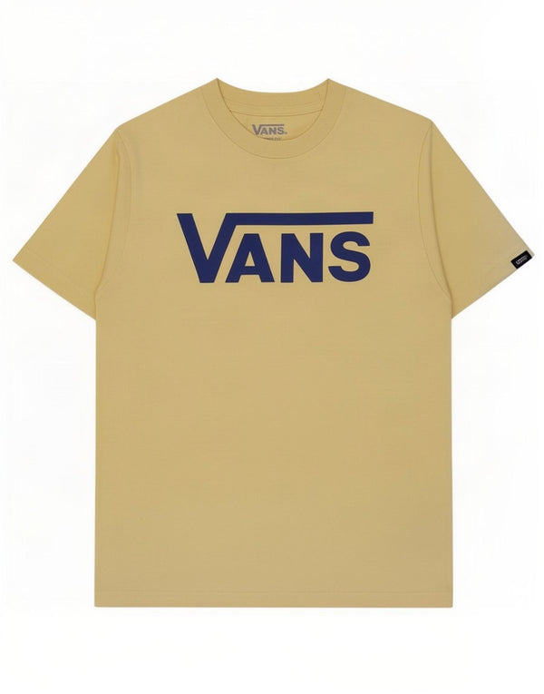 T-shirt grafica Vans da ragazzo Classic Fit 8-9 anni piccola in cotone giallo