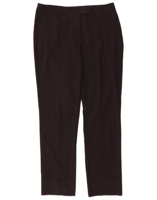 Pantaloni da abito slim moderni da donna Marks & Spencer UK 12 medi W32 L29 neri