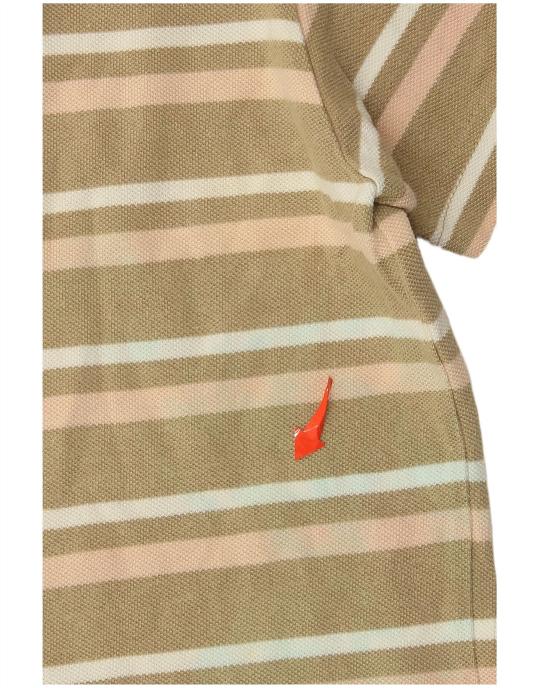 Polo da uomo Wrangler grande in cotone a righe kaki