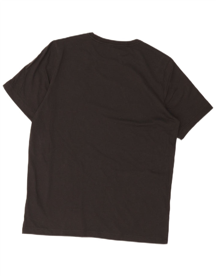 T-shirt grafica da uomo Puma Top in cotone nero medio