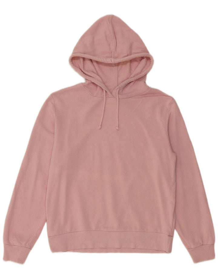 Maglione oversize con cappuccio da donna Marks & Spencer UK 8 piccolo cotone rosa