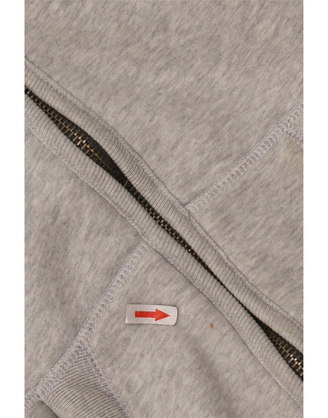 Maglione con cappuccio e zip grafica da uomo SUPERDRY piccolo in cotone grigio