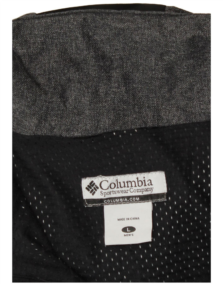 Giacca utility da uomo con cappuccio Columbia UK 40 Large Grigia in poliammide