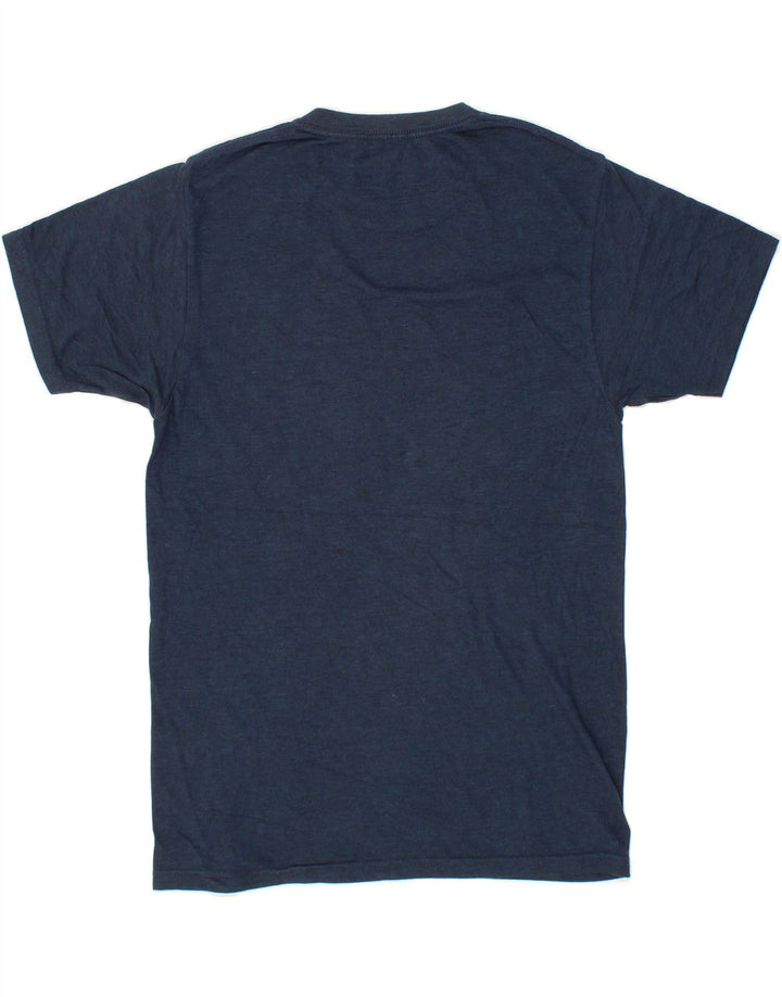 HURLEY Mens Graphic T-Shirt Top Small Navy Blue Cotton Vintage Hurley and Second-Hand Hurley from Messina Hembry 