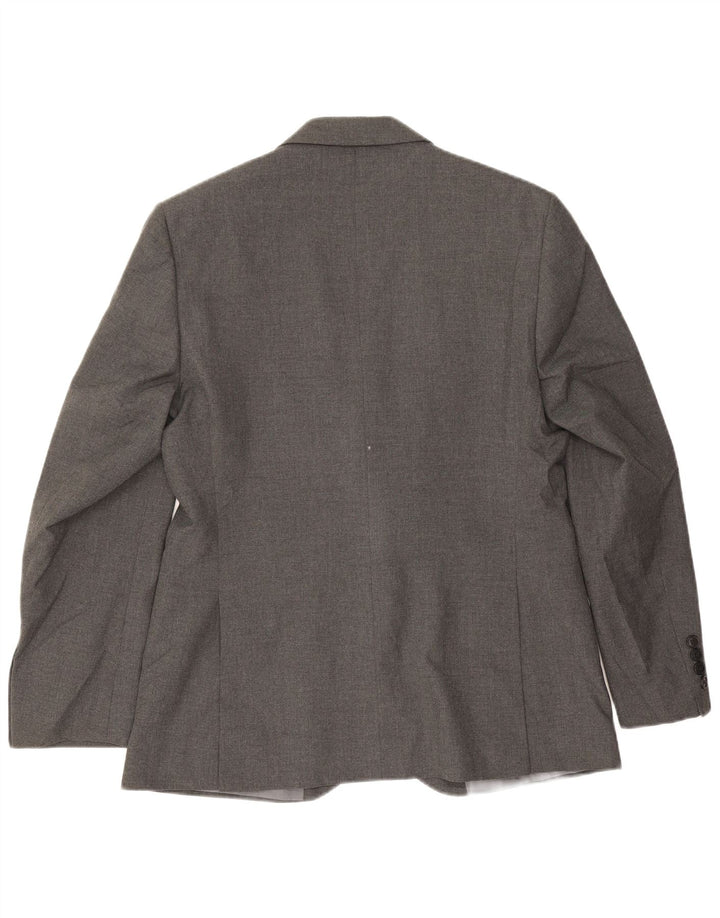 Giacca blazer da uomo Marks & Spencer vestibilità regolare a 2 bottoni UK 38 Grigio medio