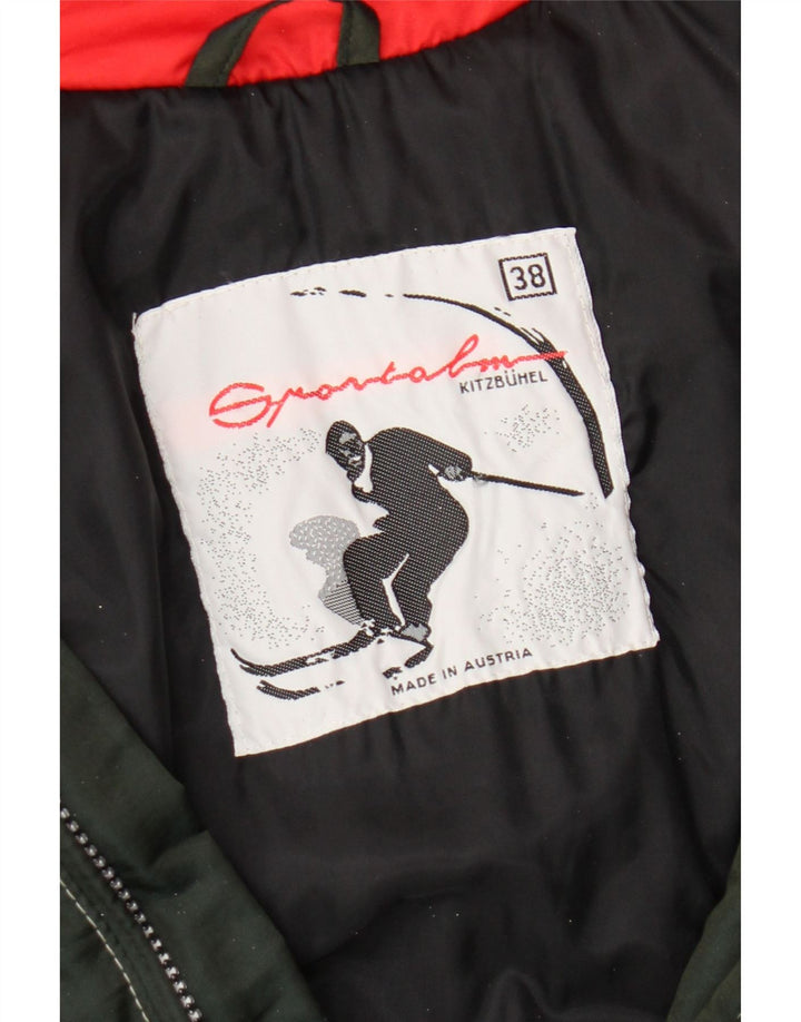Giacca da sci oversize grafica da donna Sportalm EU 38 Verde medio floreale