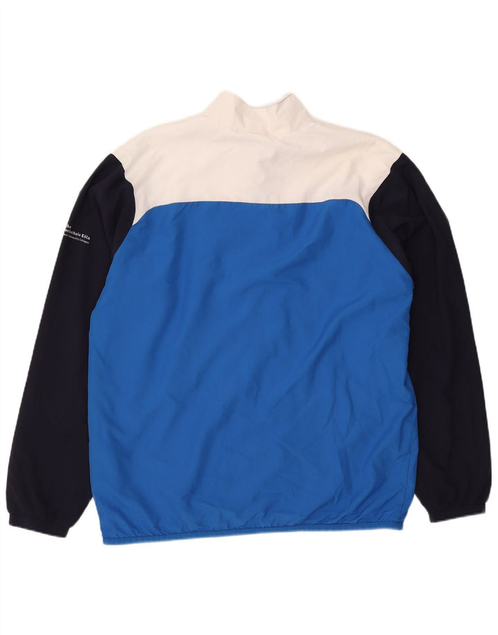 Giacca da tuta da uomo Puma Large in poliestere color block blu